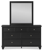 Lanolee King Panel Bed, Dresser, Mirror and 2 Nightstands